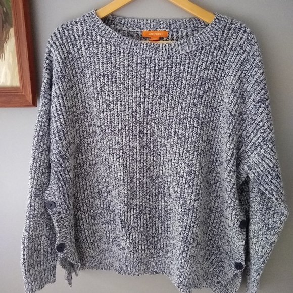 Joe Fresh Blue & White Sweater, Size Medium - Picture 2 of 7